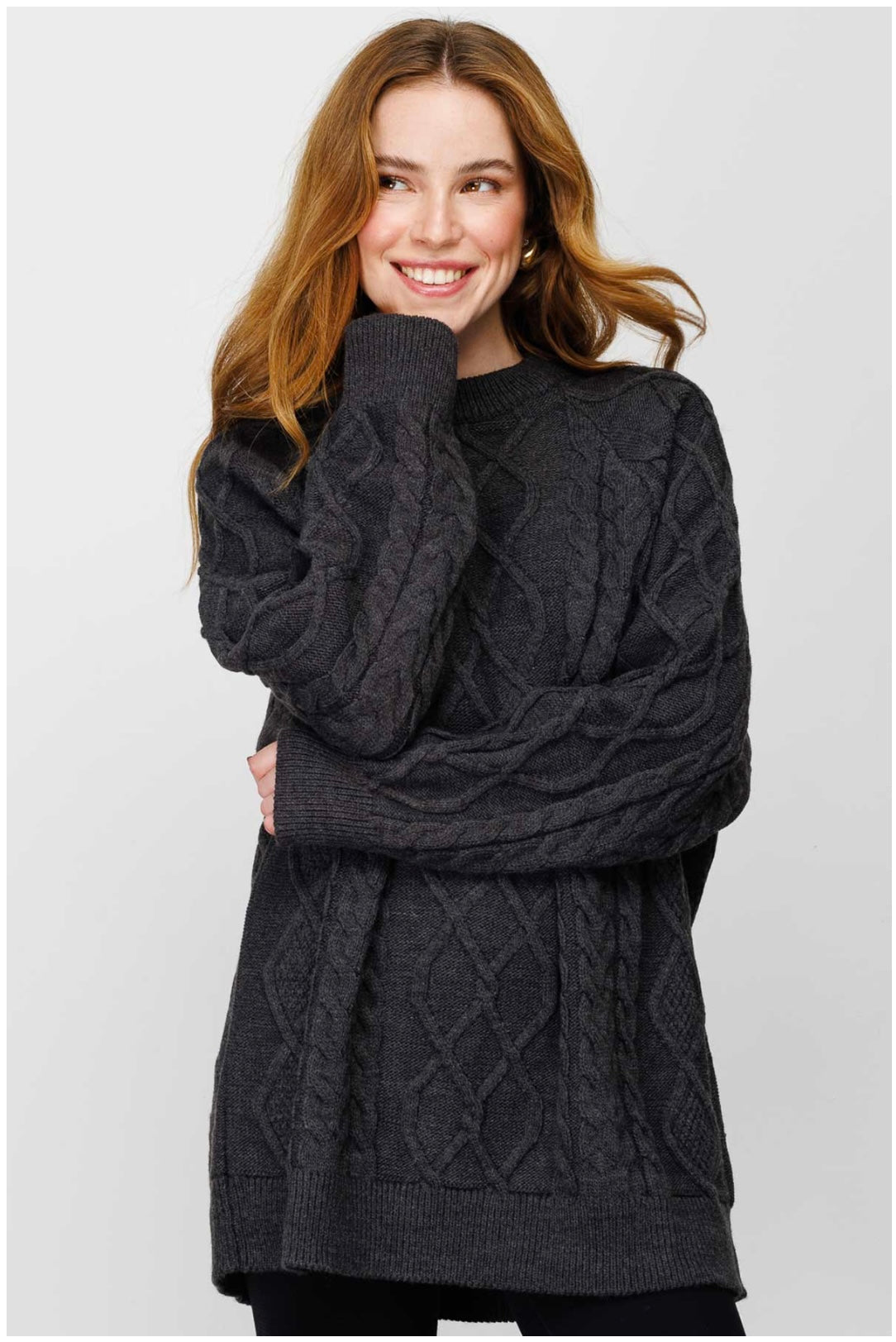 PULLOVER MIT HAARZOPF